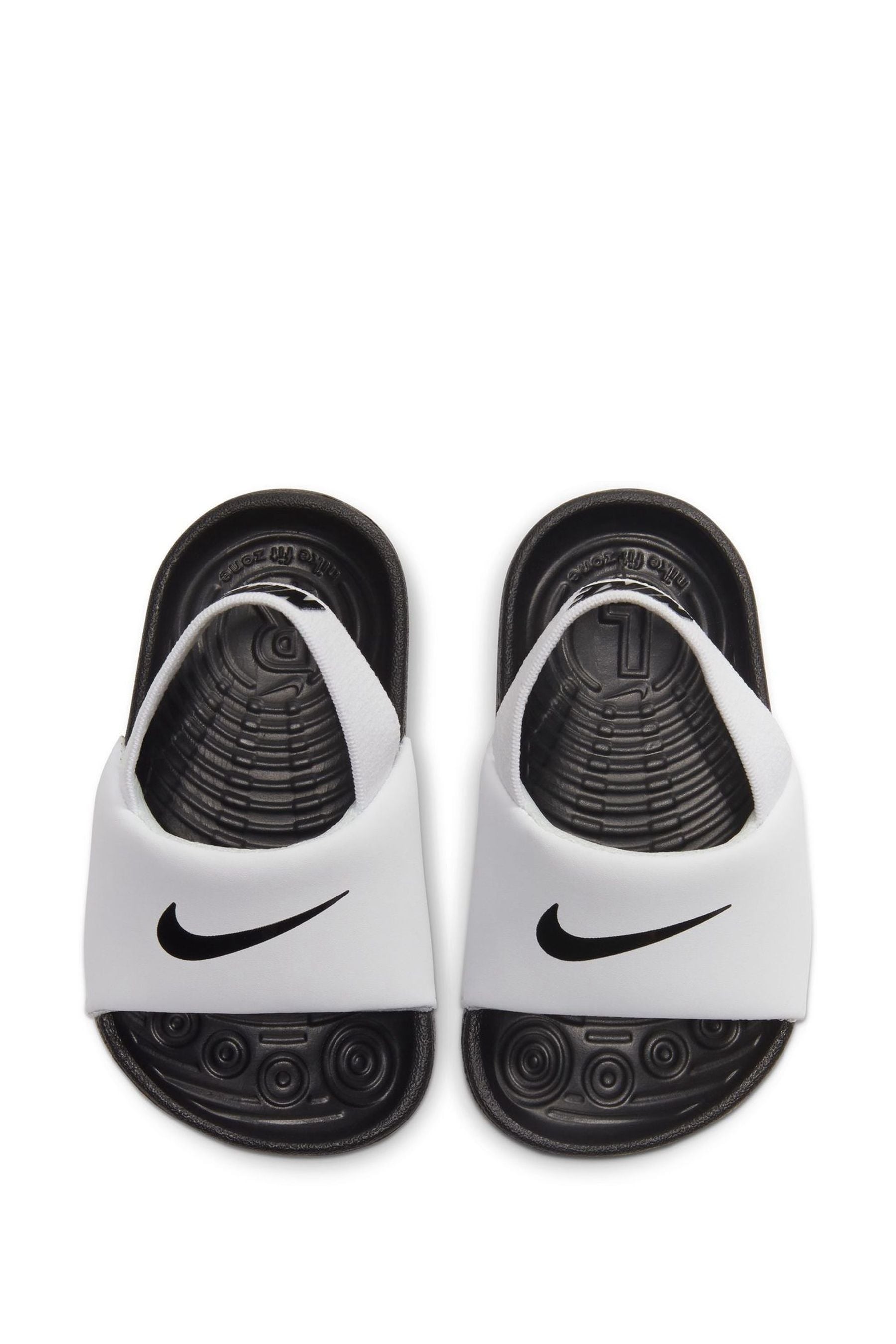 Buy Nike White Kawa Baby Toddler Sliders from Next Luxembourg