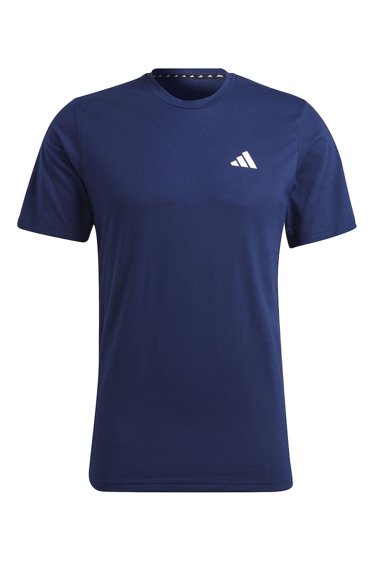 adidas Navy Blue 100% Cotton Train Essentials Feelready Training T-Shirt - Image 6 of 6