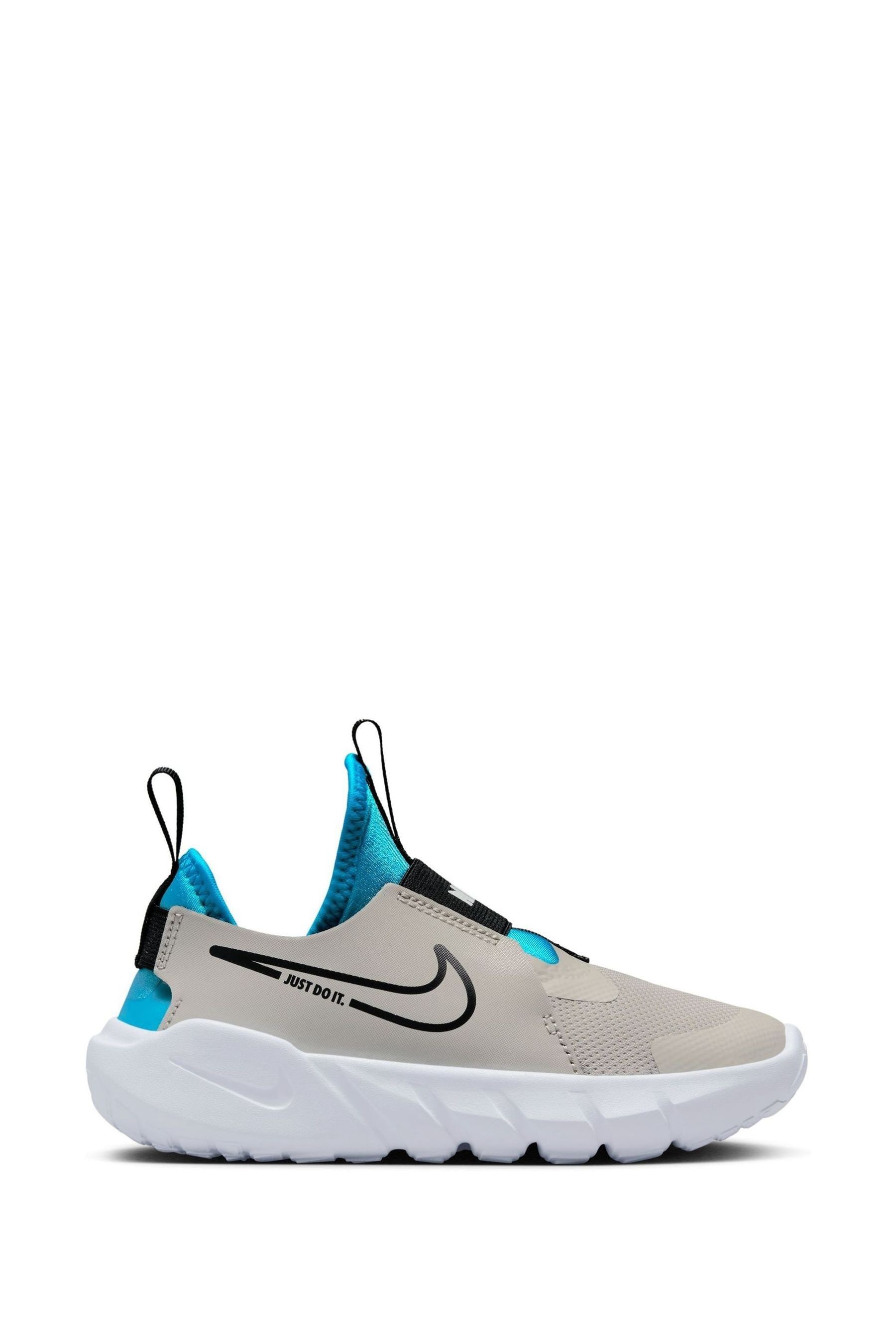 Buy Nike Grey Blue Flex Runner 2 Junior Trainers from Next Luxembourg