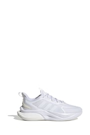 adidas White Sportswear Alphabounce+ Sustainable Bounce Trainers - Image 1 of 7