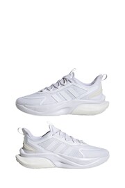 adidas White Sportswear Alphabounce+ Sustainable Bounce Trainers - Image 5 of 7