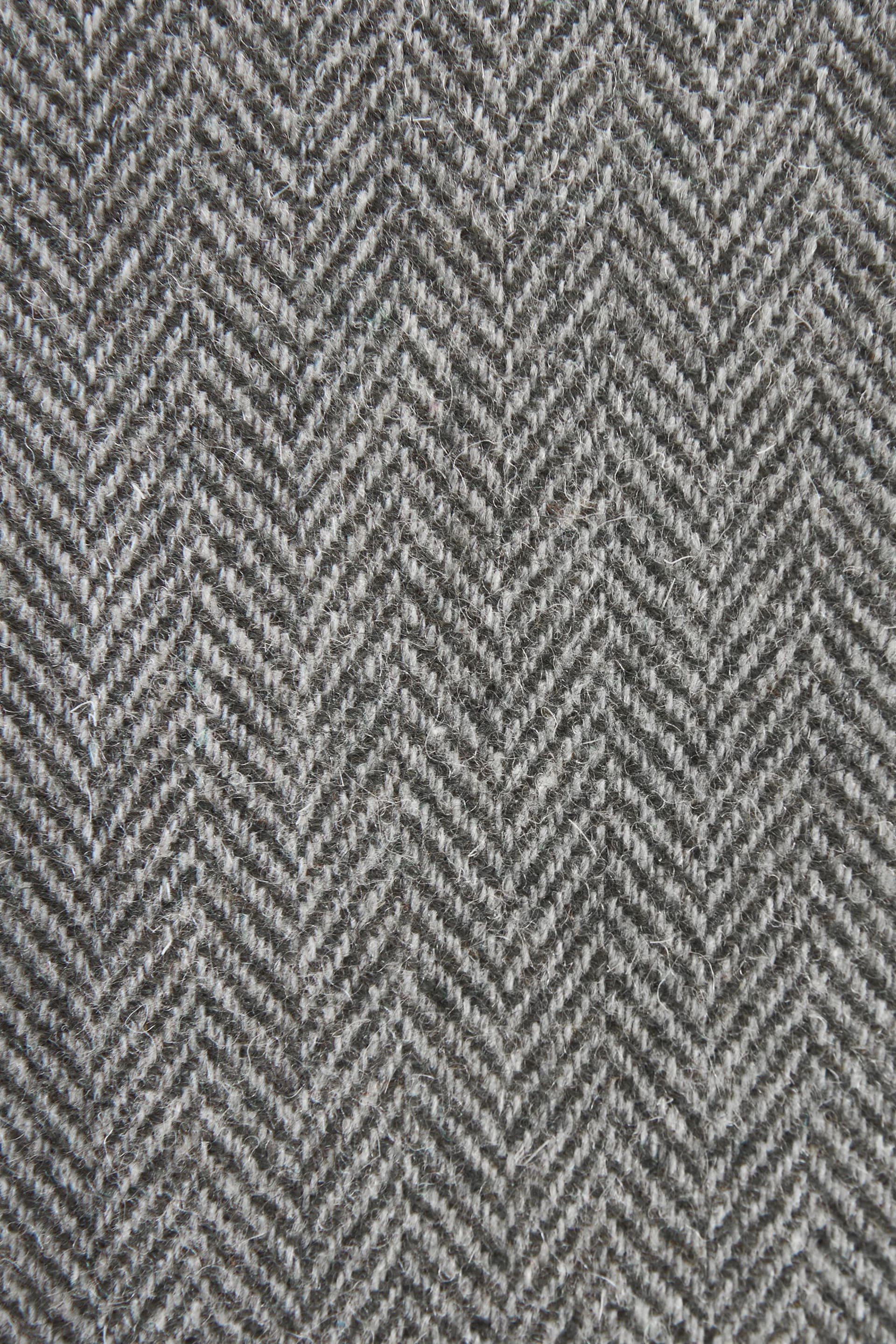 Sage Green Nova Fides Wool Blend Herringbone Suit Trousers - Image 6 of 9
