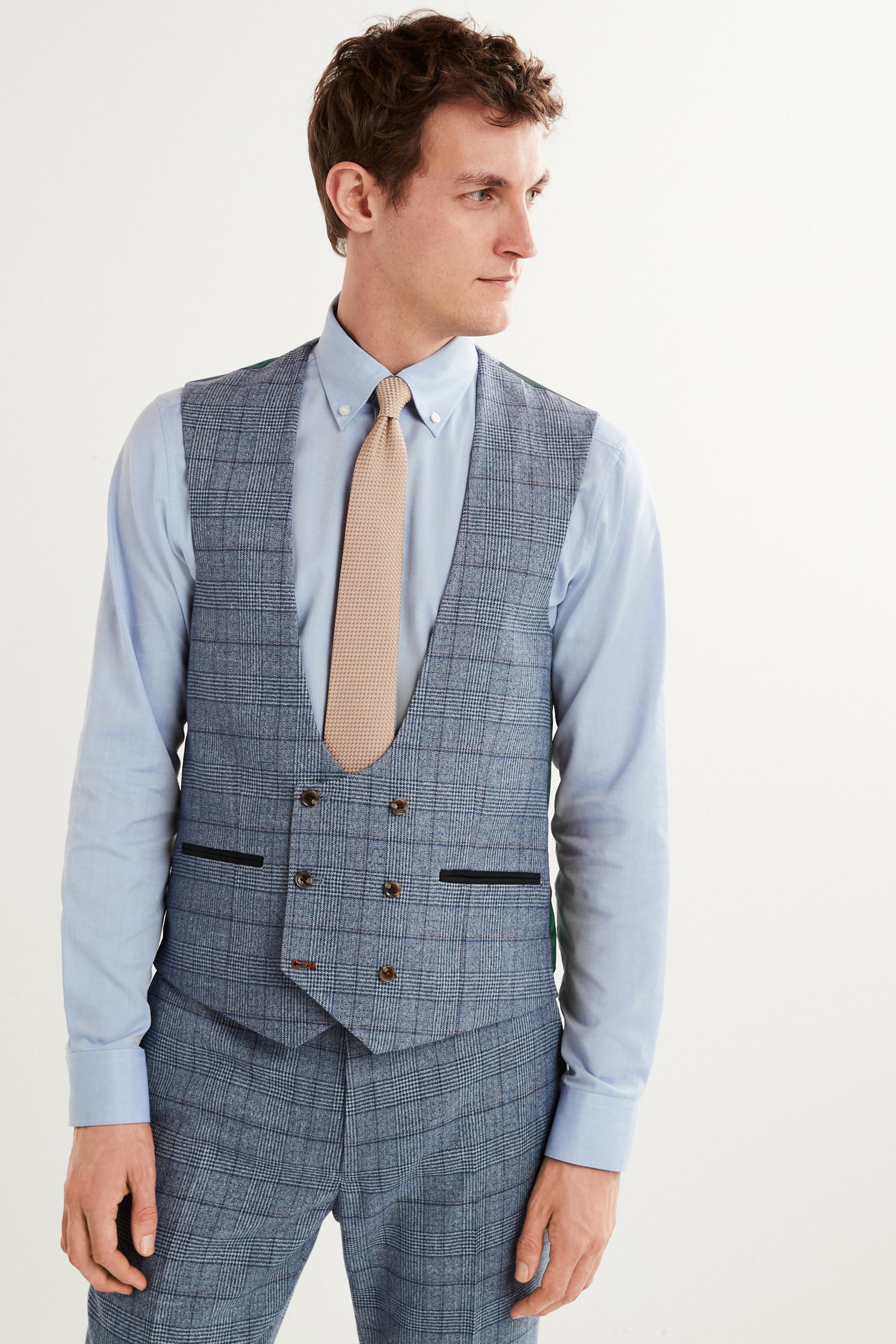 Next waistcoat blue shop
