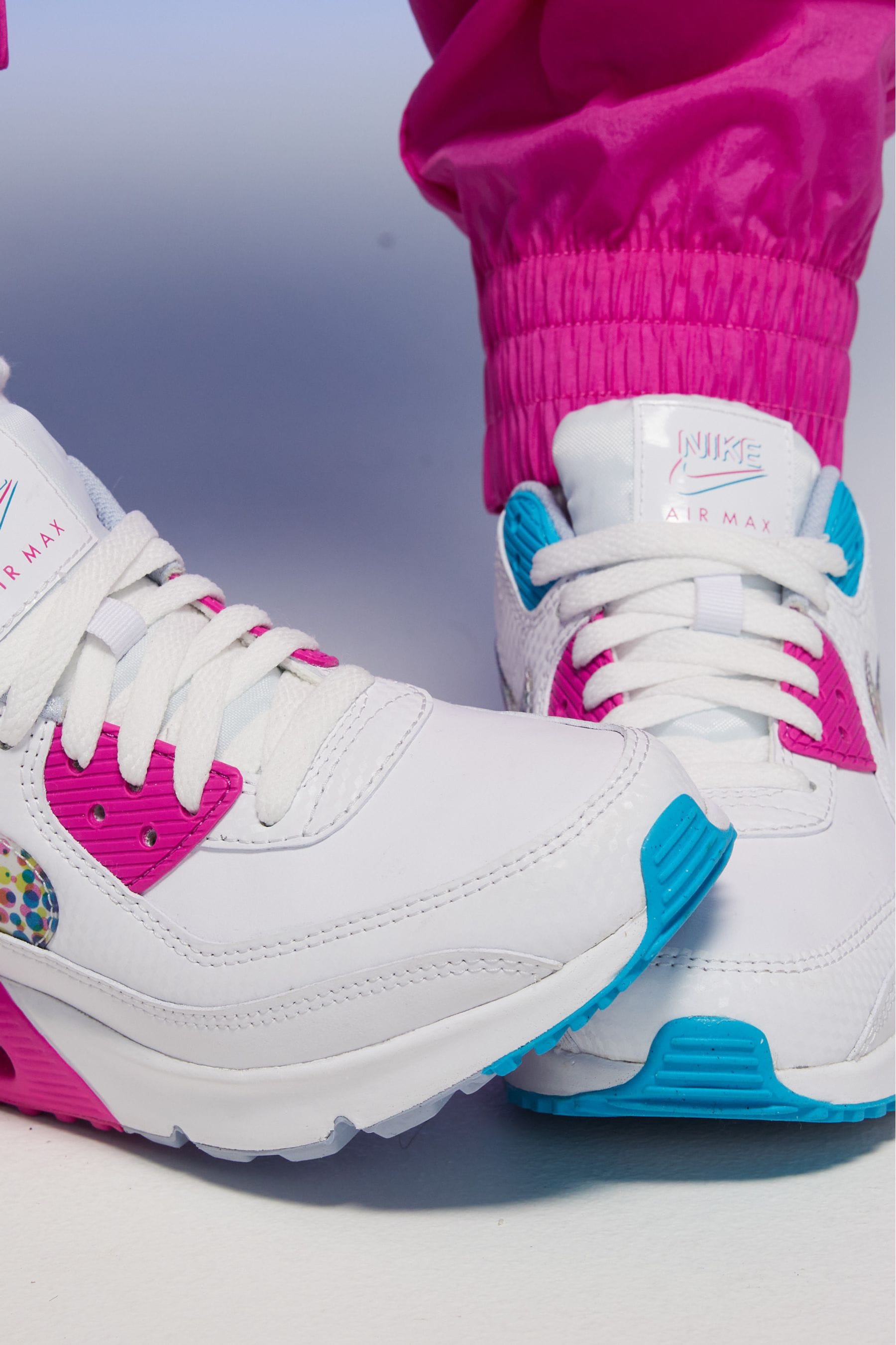 Air max 90 blue pink clearance
