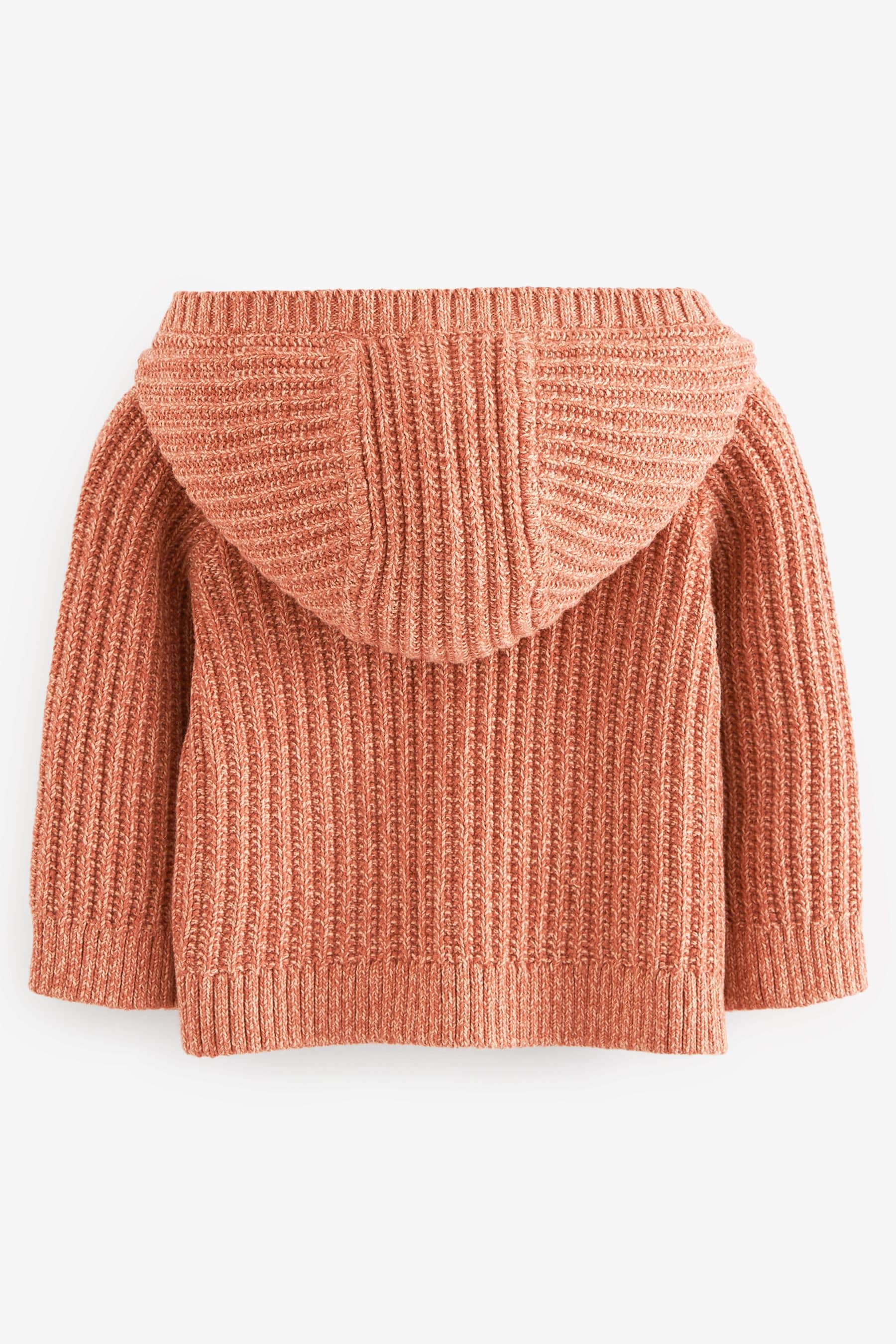 Buy Rust Brown Animal Knitted Baby Cardigan 0mths 2yrs from Next Luxembourg