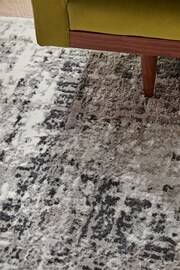 Black Mica Abstract Rug - Image 7 of 8