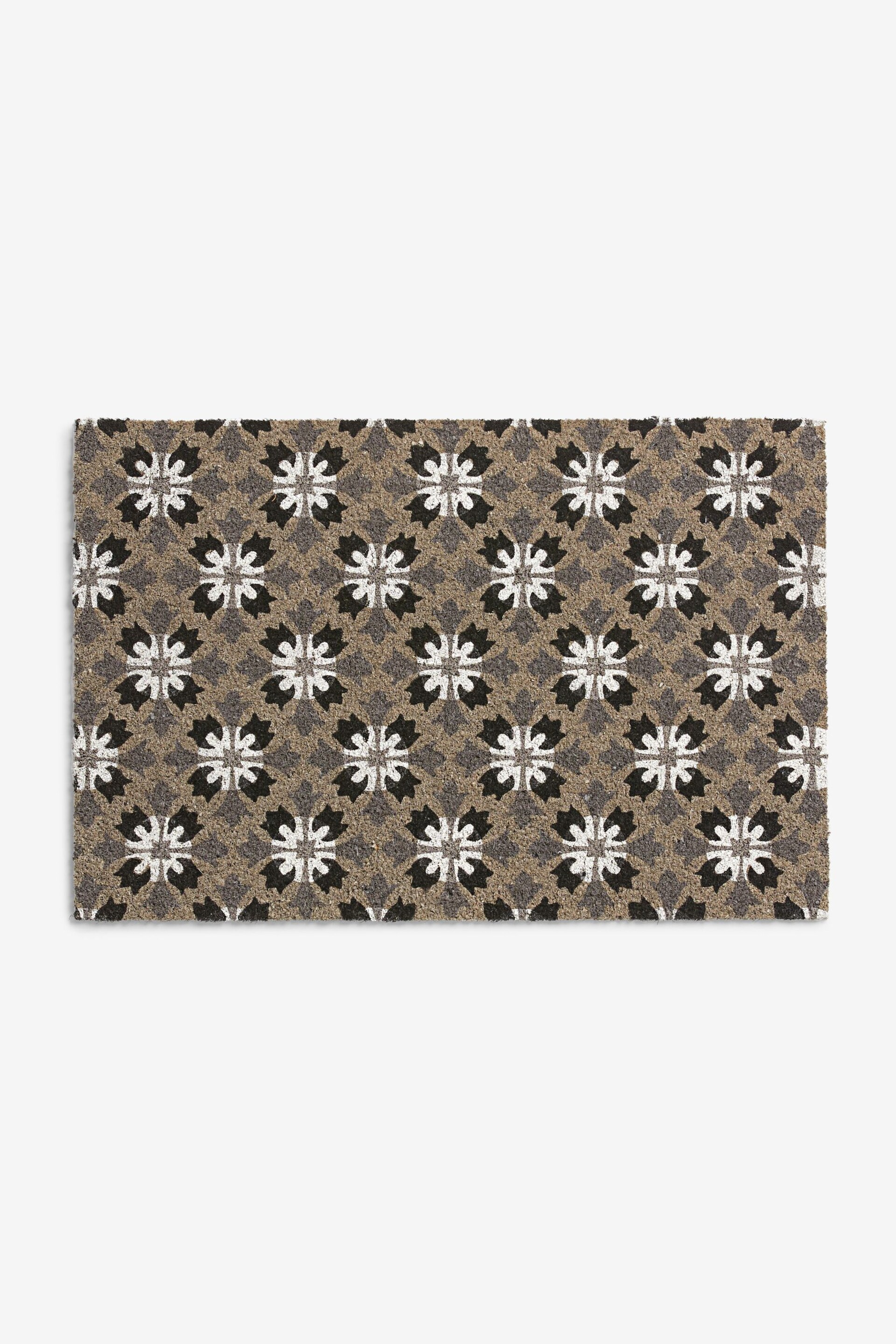 Grey Geometric Tile Doormat - Image 3 of 4