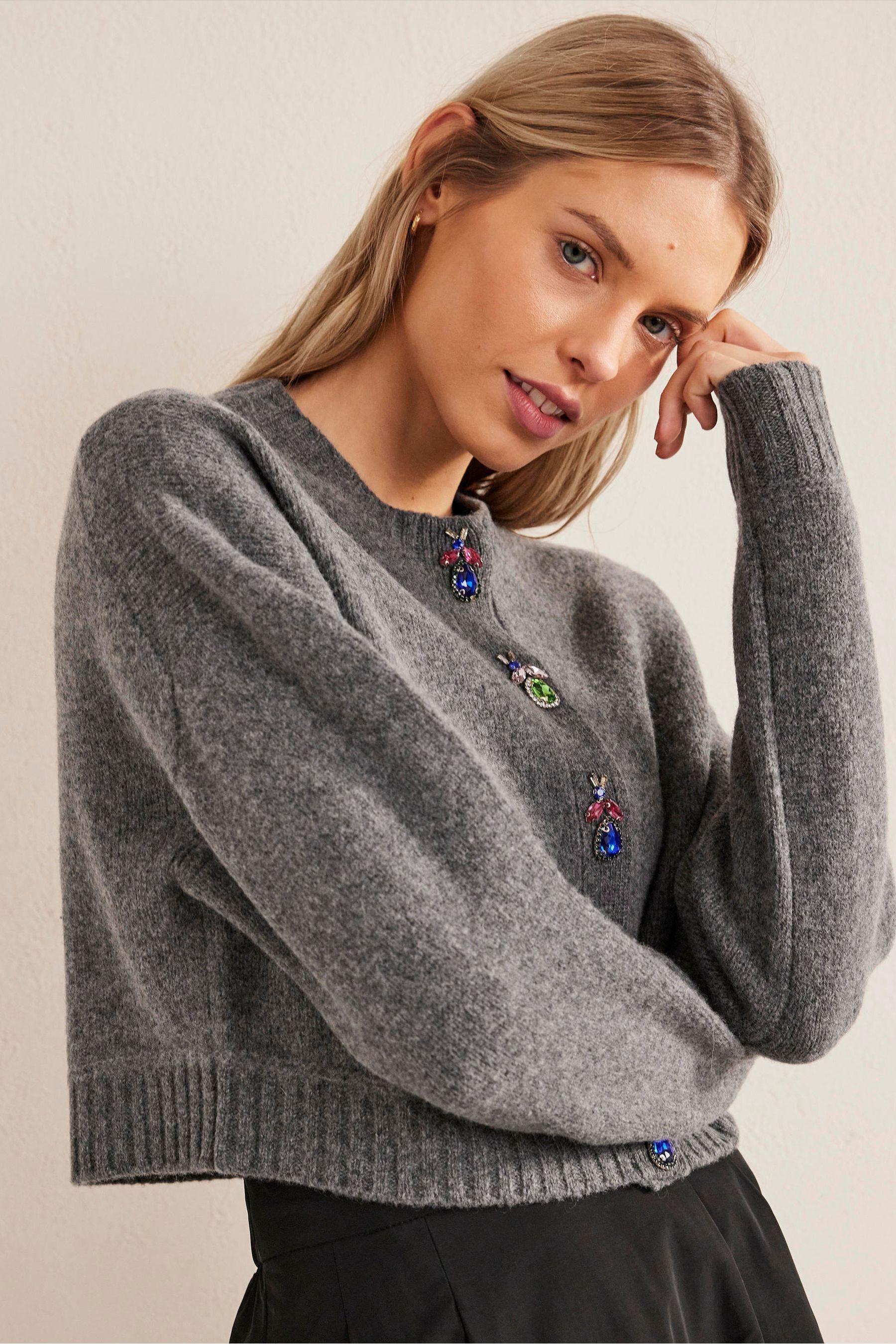 Boden grey cardigan deals