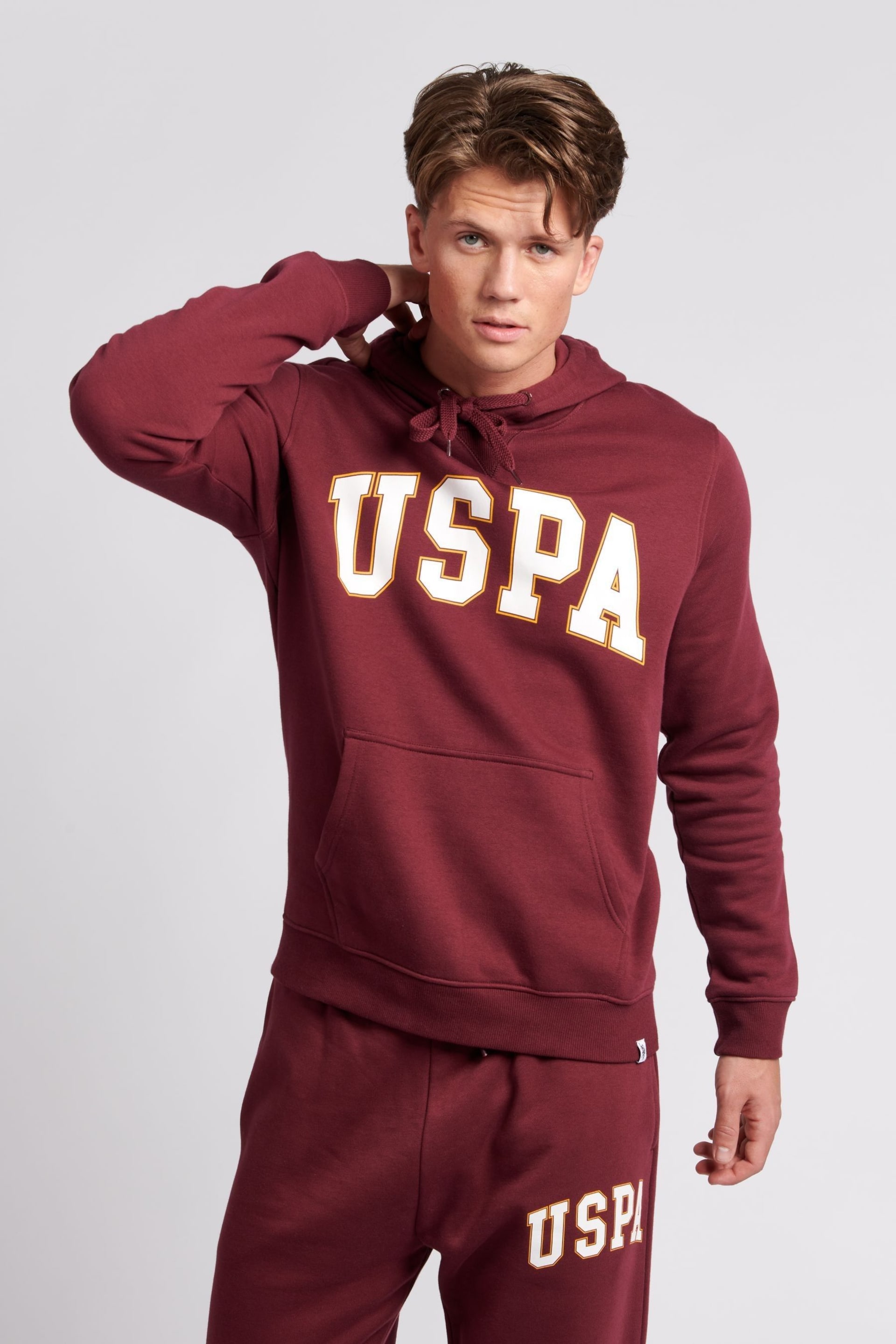U.S. Polo Assn. Mens Arch Graphic OH Hoodie - Image 1 of 6