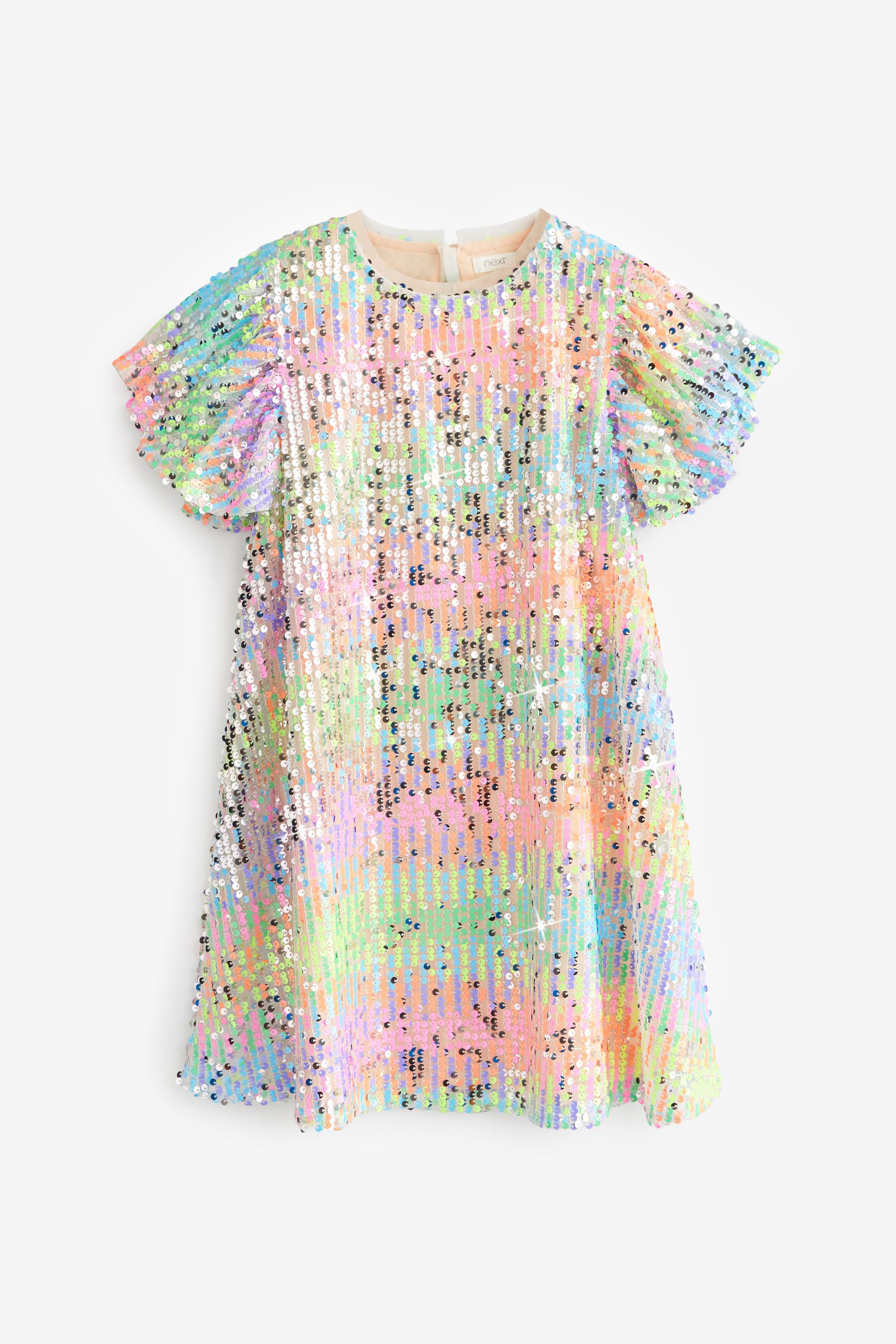 Buy Pink Lilac Purple Pastel Rainbow Sequin Dress 3 16yrs from Next Luxembourg