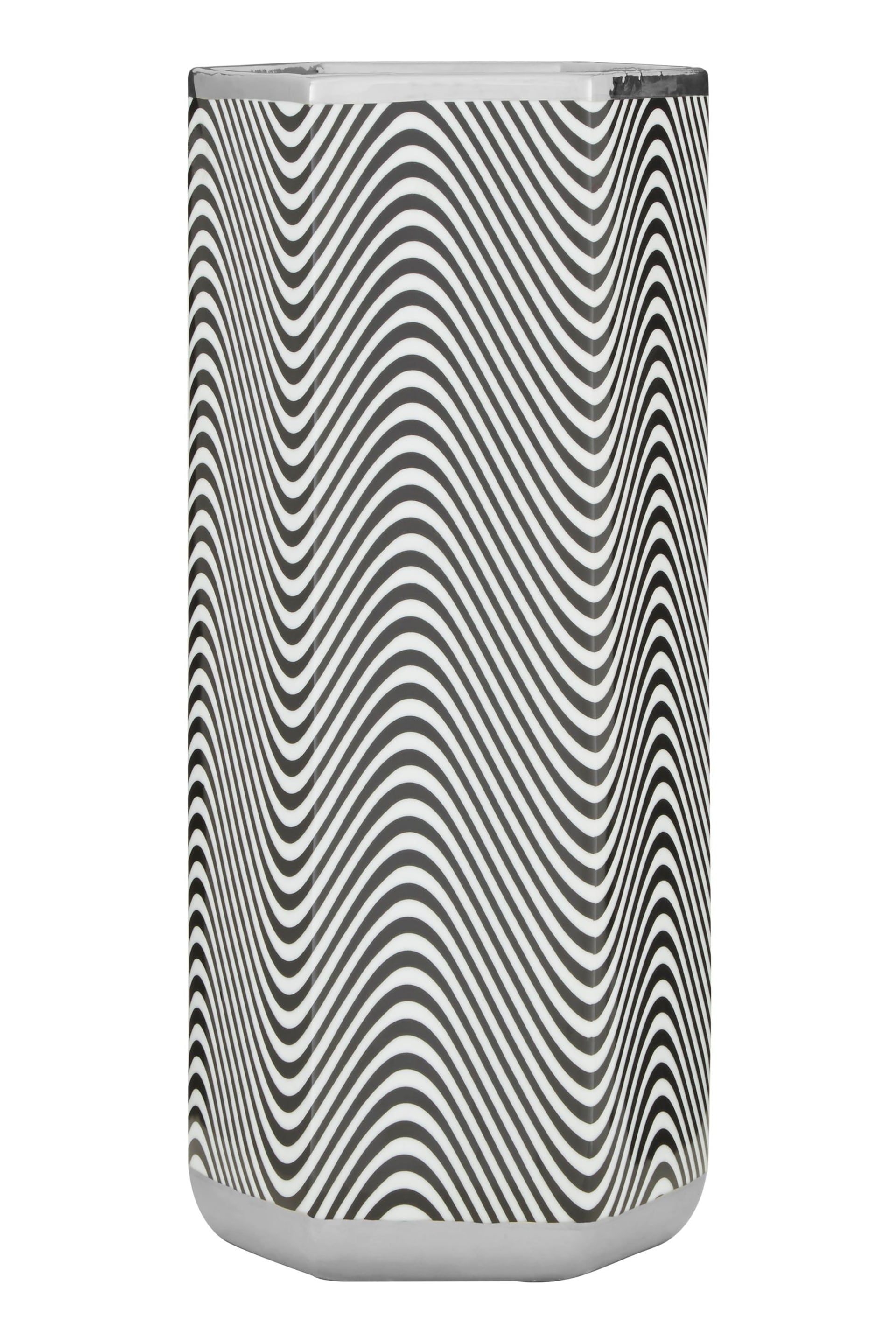 Fifty Five South Grey Hexagon Ceramic Umbrella Stand - Image 2 of 4