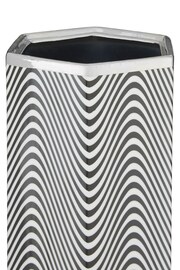 Fifty Five South Grey Hexagon Ceramic Umbrella Stand - Image 3 of 4
