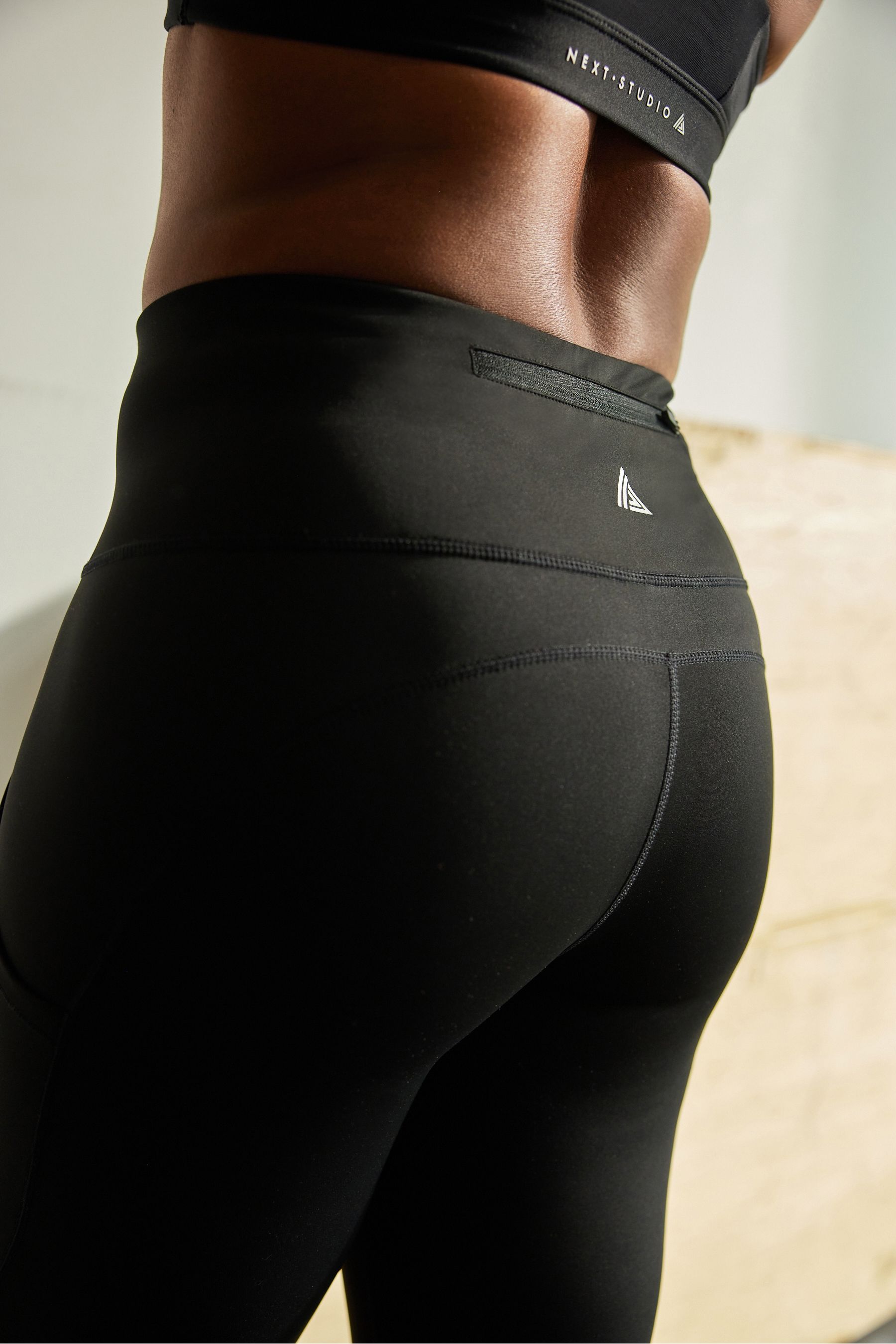 Buy Black Next Active Running Tight Sports Leggings from Next Luxembourg