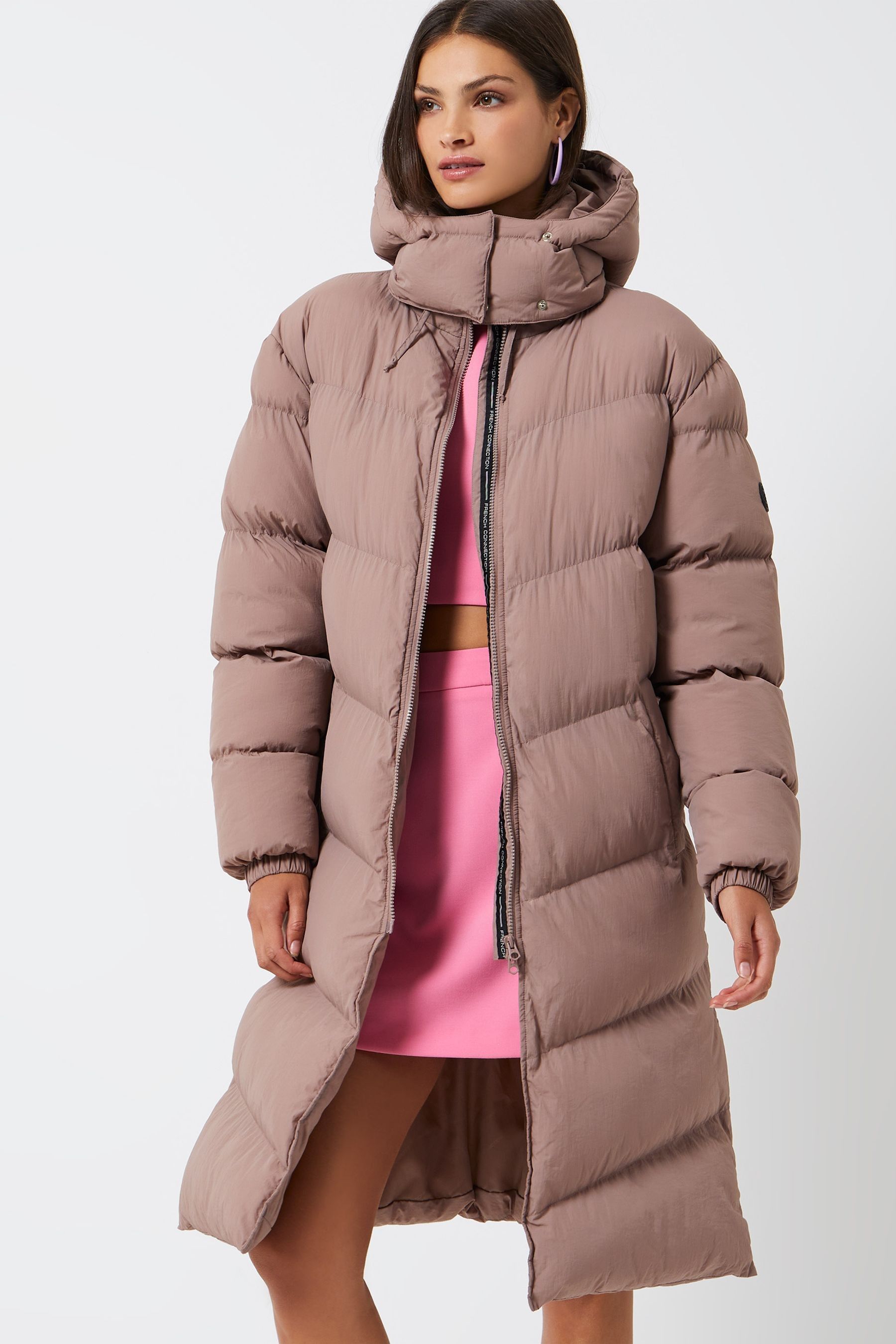 French connection hooded puffer coat new arrivals