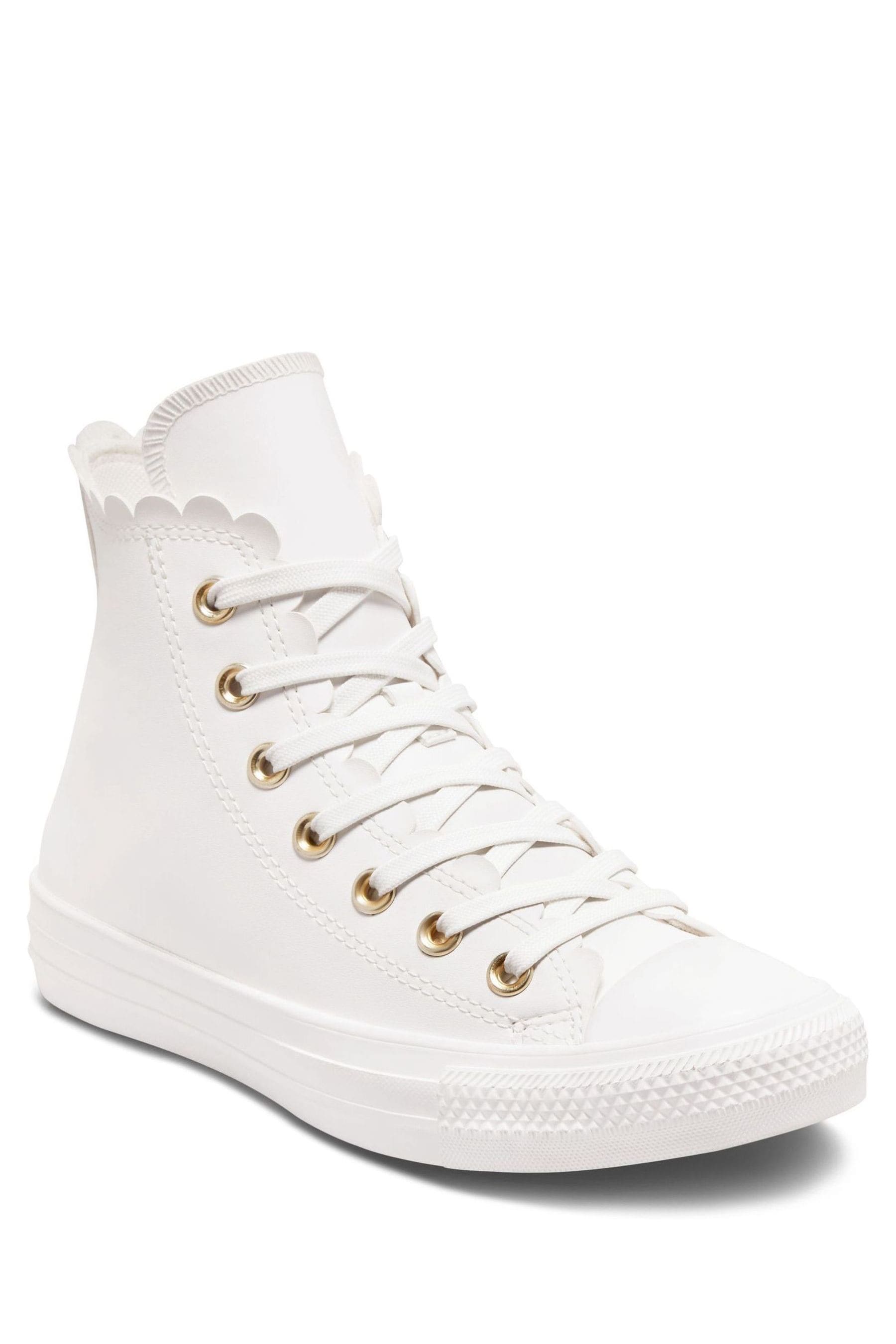 Buy Converse White Scallop High Top Trainers from Next Canada