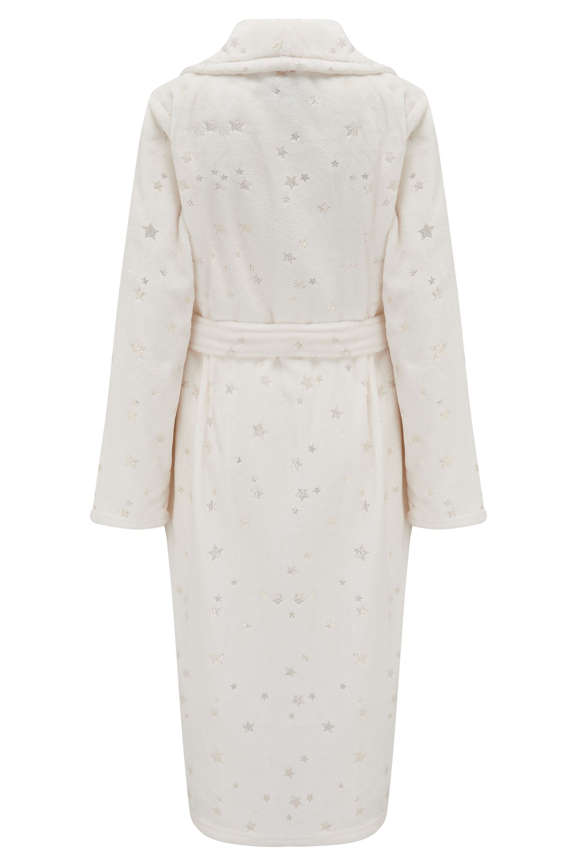 Pour Moi Cream Metallic Star Robe - Image 5 of 5