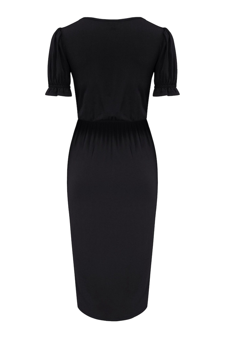 Pour Moi Black Jenny Puff Sleeves Dress - Image 4 of 4