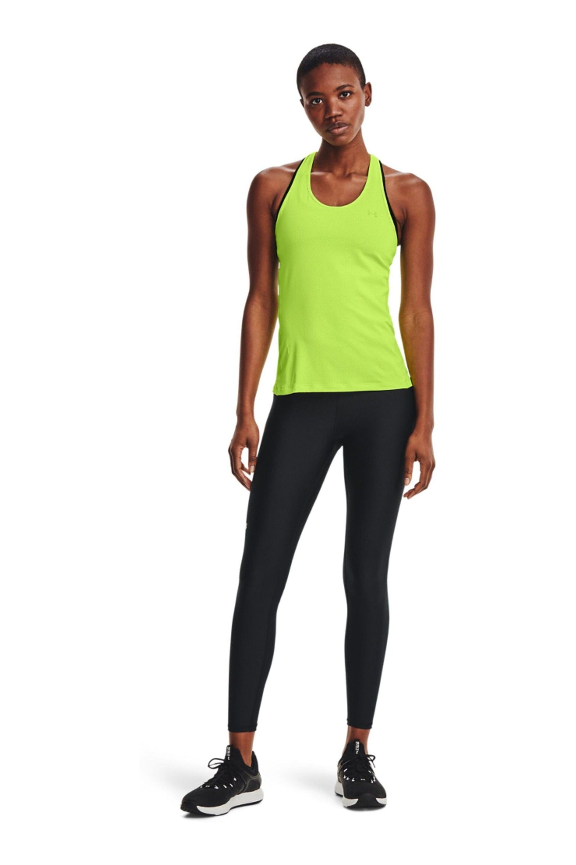 Under Armour Black No Slip Waistband Full Length Leggings - Image 8 of 10