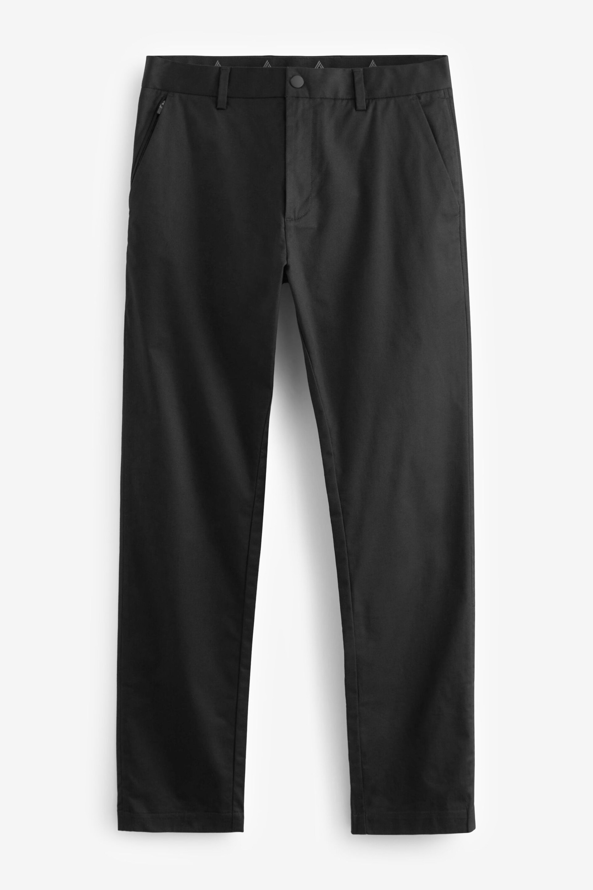 Black Slim Shower Resistant Golf Stretch Chino Trousers - Image 6 of 7