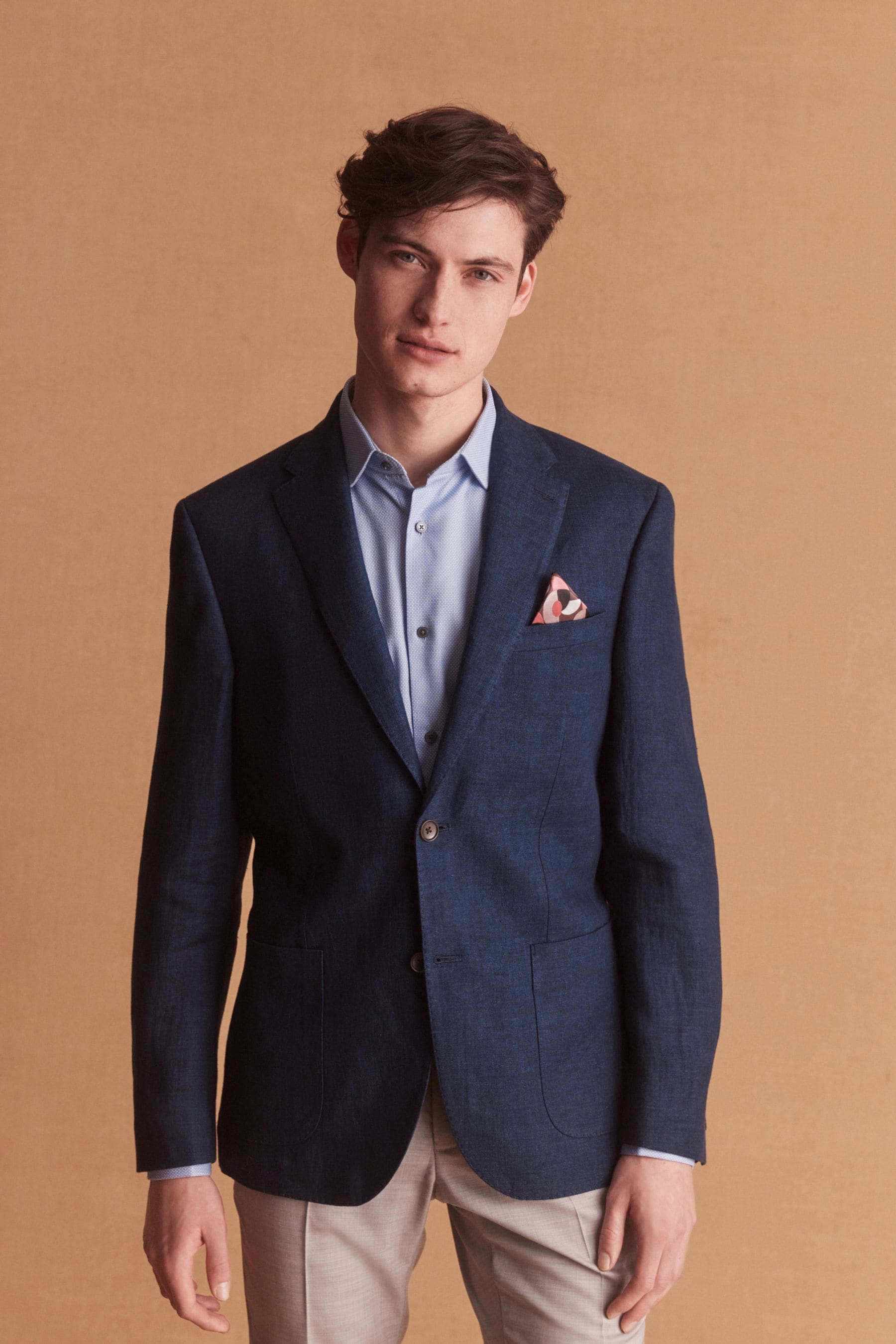 Mens navy linen blazer outlet