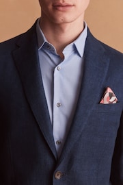 Navy Blue Signature Leomaster Linen Blazer - Image 4 of 14