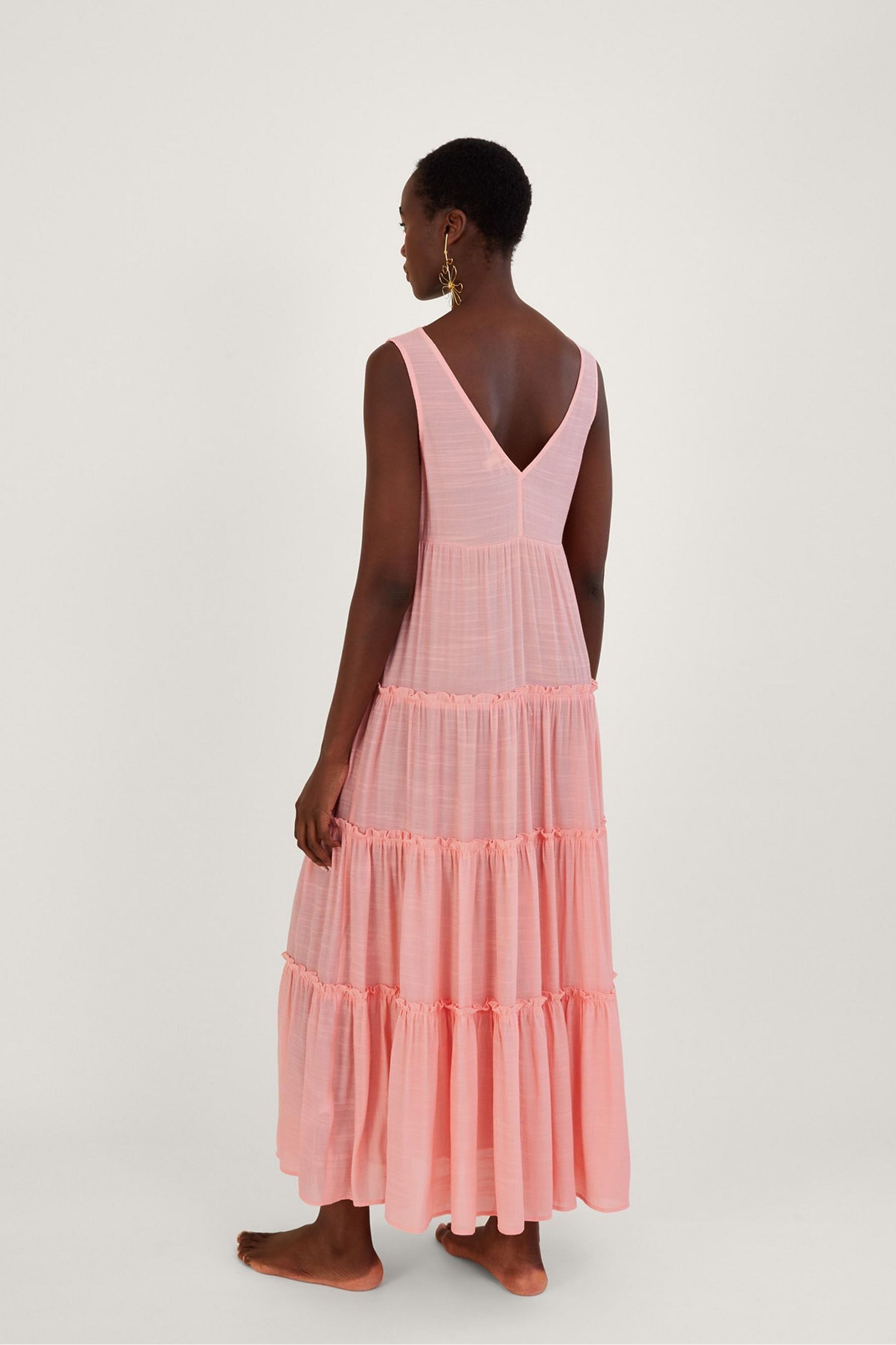 Monsoon orange maxi dress hot sale