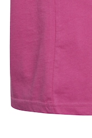 adidas Pink Boyfriend Loose Fit Sportswear Essentials 3-Stripes Cotton T-Shirt - Image 8 of 8