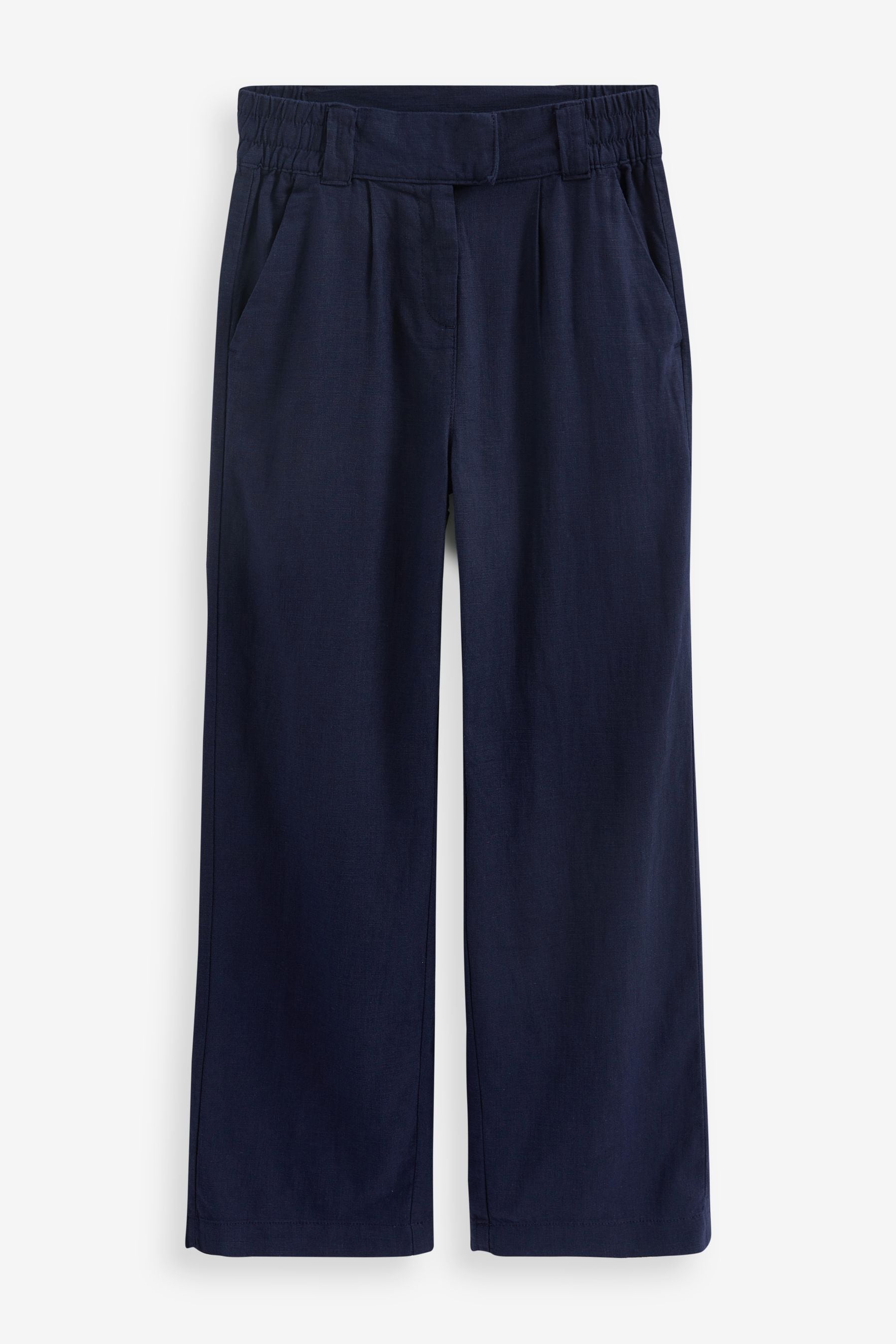 Next navy linen trousers outlet