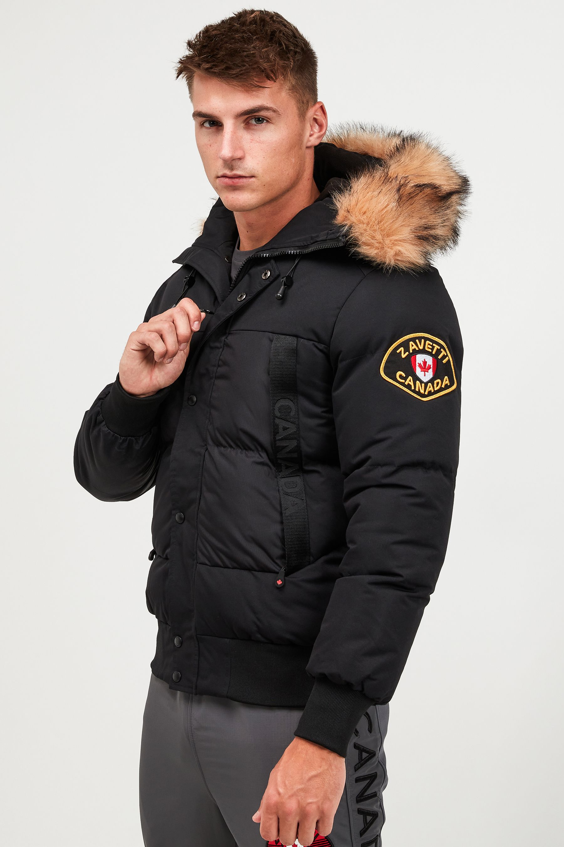 Zavetti Canada Mens Aylmer Bomber Parka Jacket