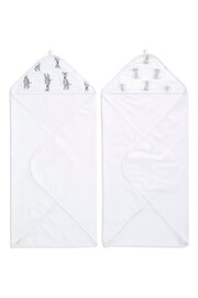 aden + anais Essentials Hooded Towel Safari Babes 2 Pack - Image 1 of 6