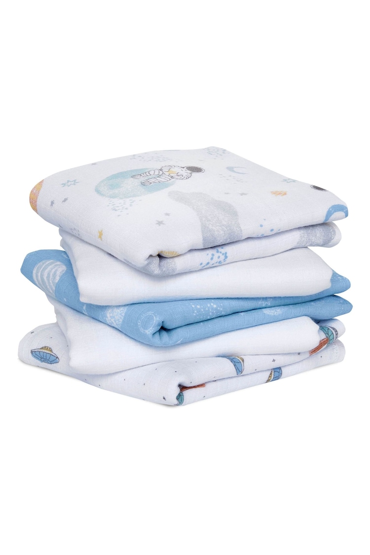 aden + anais Space Explorers Essentials 100% Cotton Muslin Squares 5 Pack - Image 1 of 4