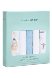 aden + anais Space Explorers Essentials 100% Cotton Muslin Squares 5 Pack - Image 3 of 4