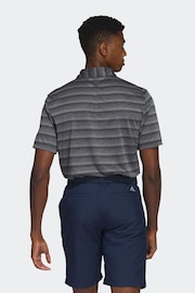 adidas Golf Two Colour Striped Polo Shirt - Image 2 of 5