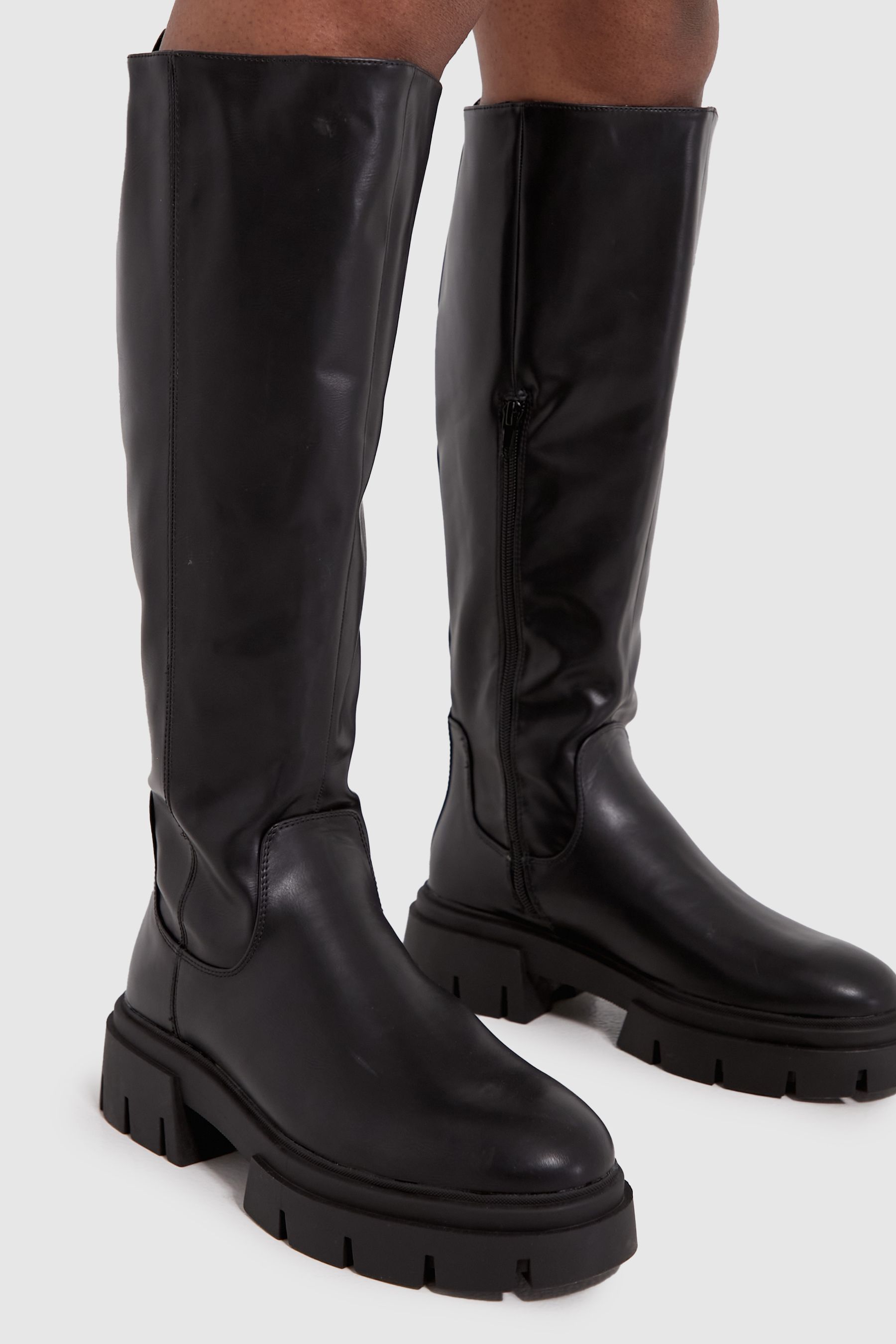 Buy Schuh Dara Chunky Pull On Knee Boots from Next USA