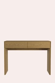 Laura Ashley Oak Ammanford 2 Drawer Console Table - Image 2 of 5