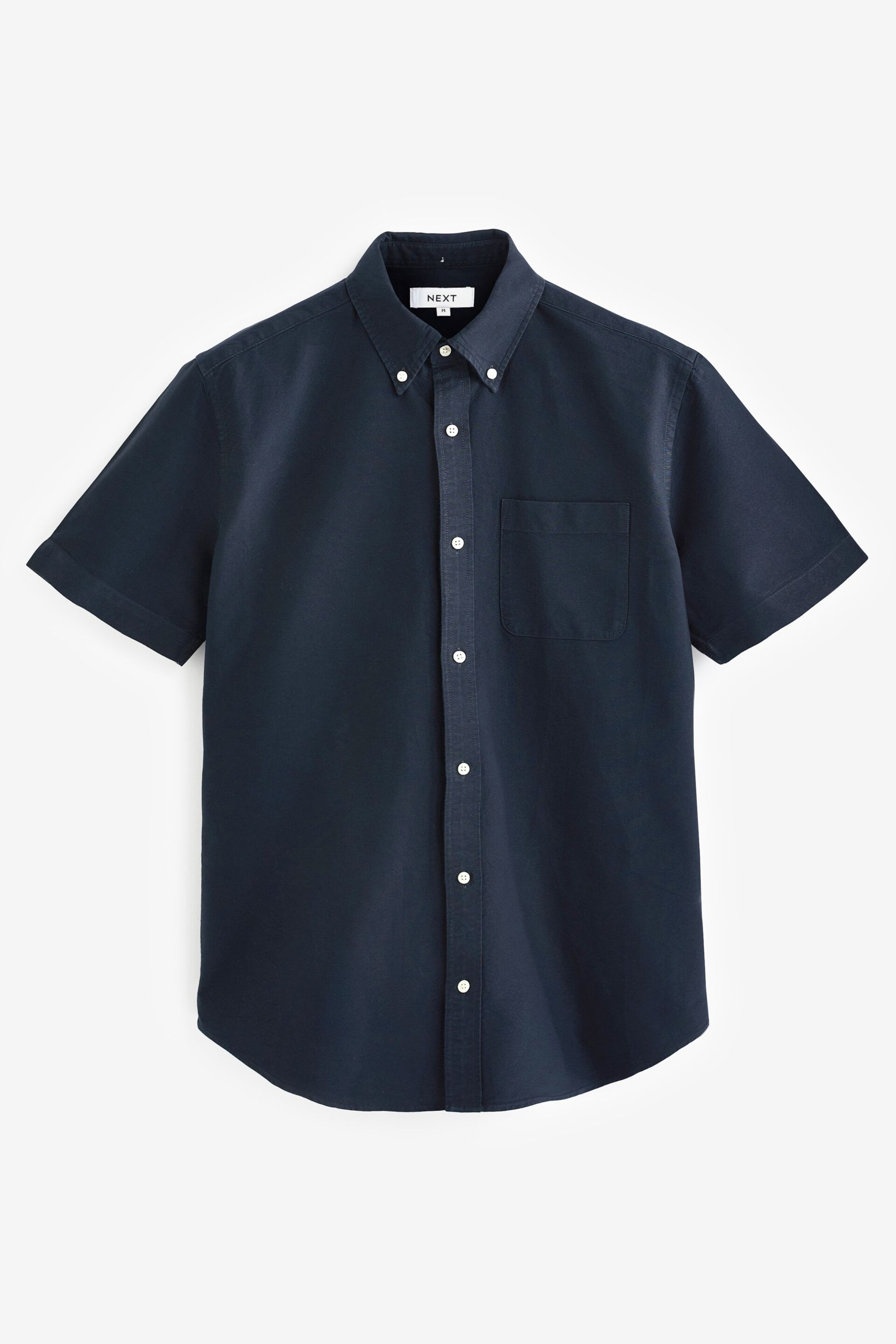 White/Navy/Gingham Short Sleeve Oxford Shirt 3 Pack - Image 7 of 7