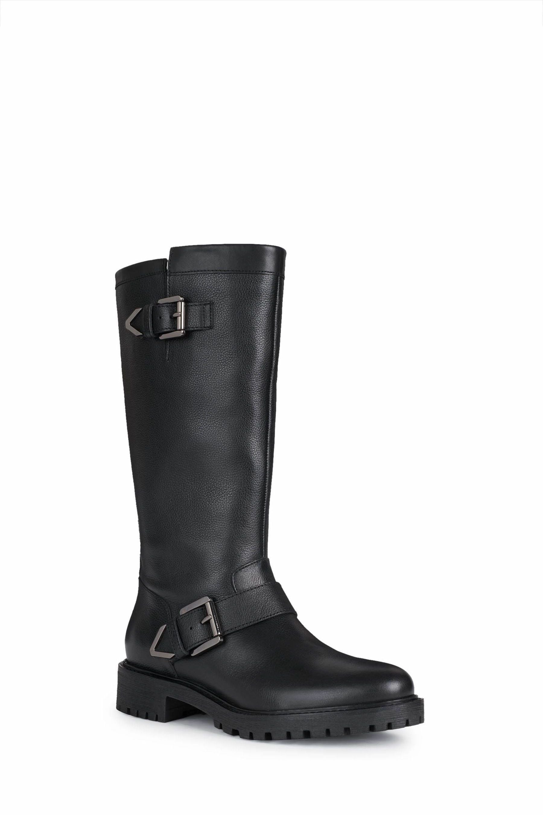 Buy Geox Womens Hoara Black Boots from Next Luxembourg