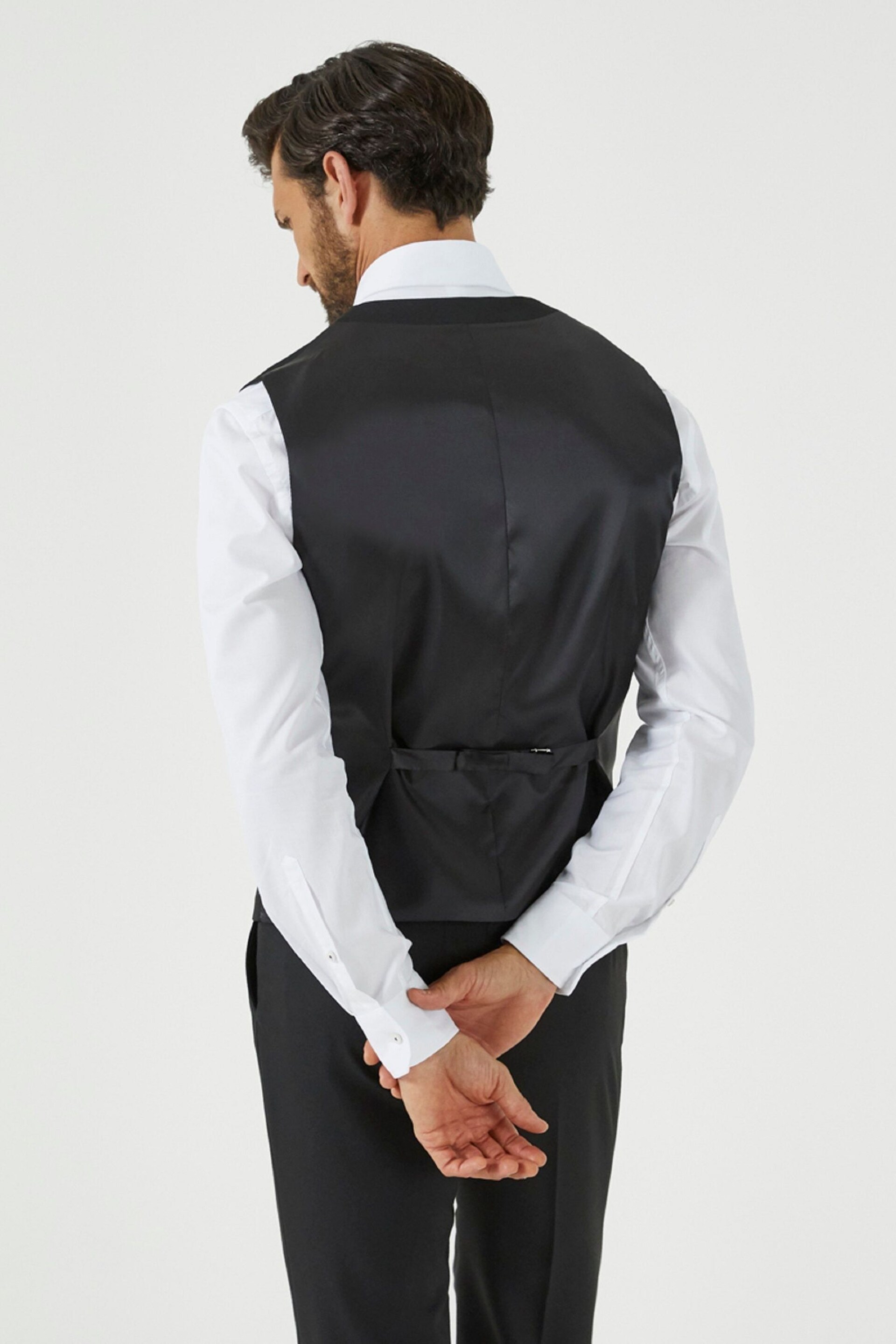 Skopes Black Montague Suit: Waistcoat - Image 2 of 6