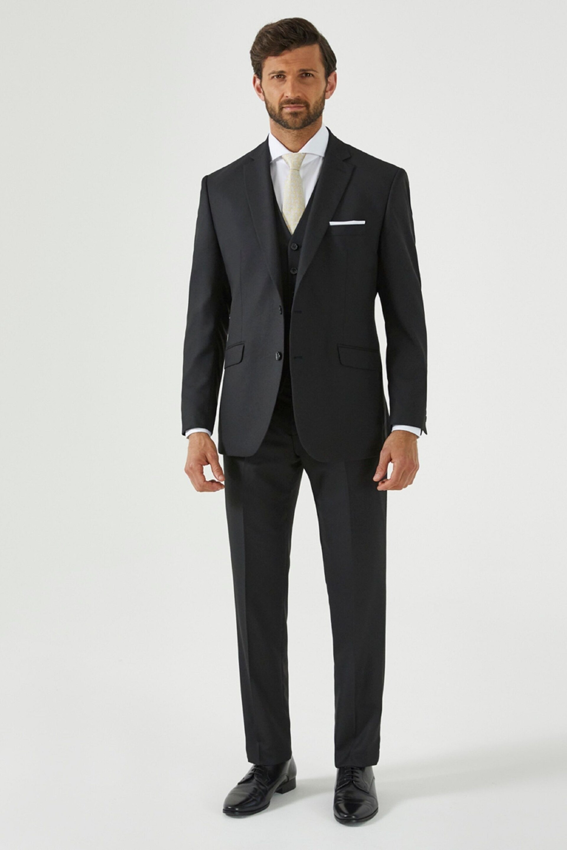 Skopes Black Montague Suit: Waistcoat - Image 3 of 6