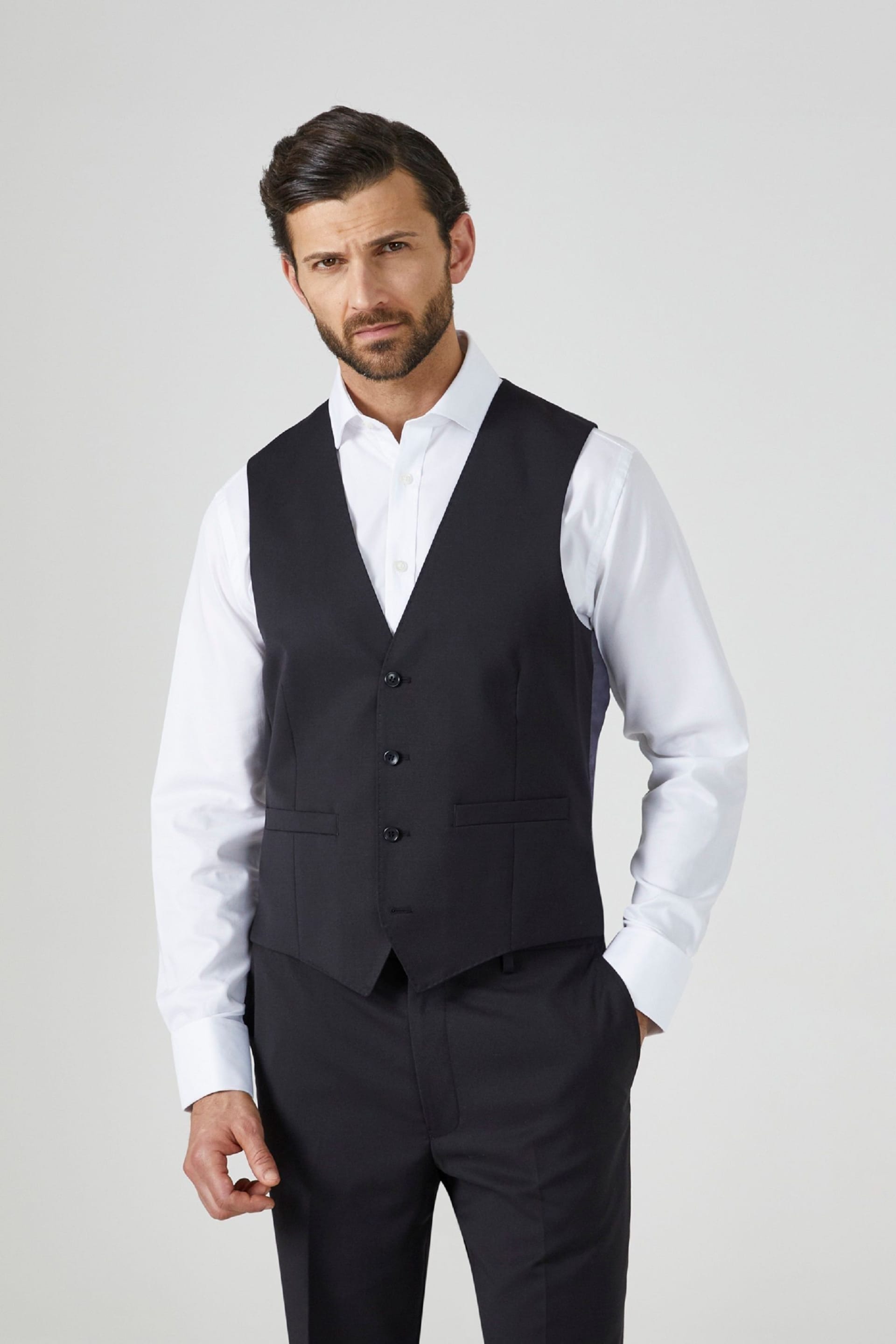 Skopes Black Montague Suit: Waistcoat - Image 4 of 6