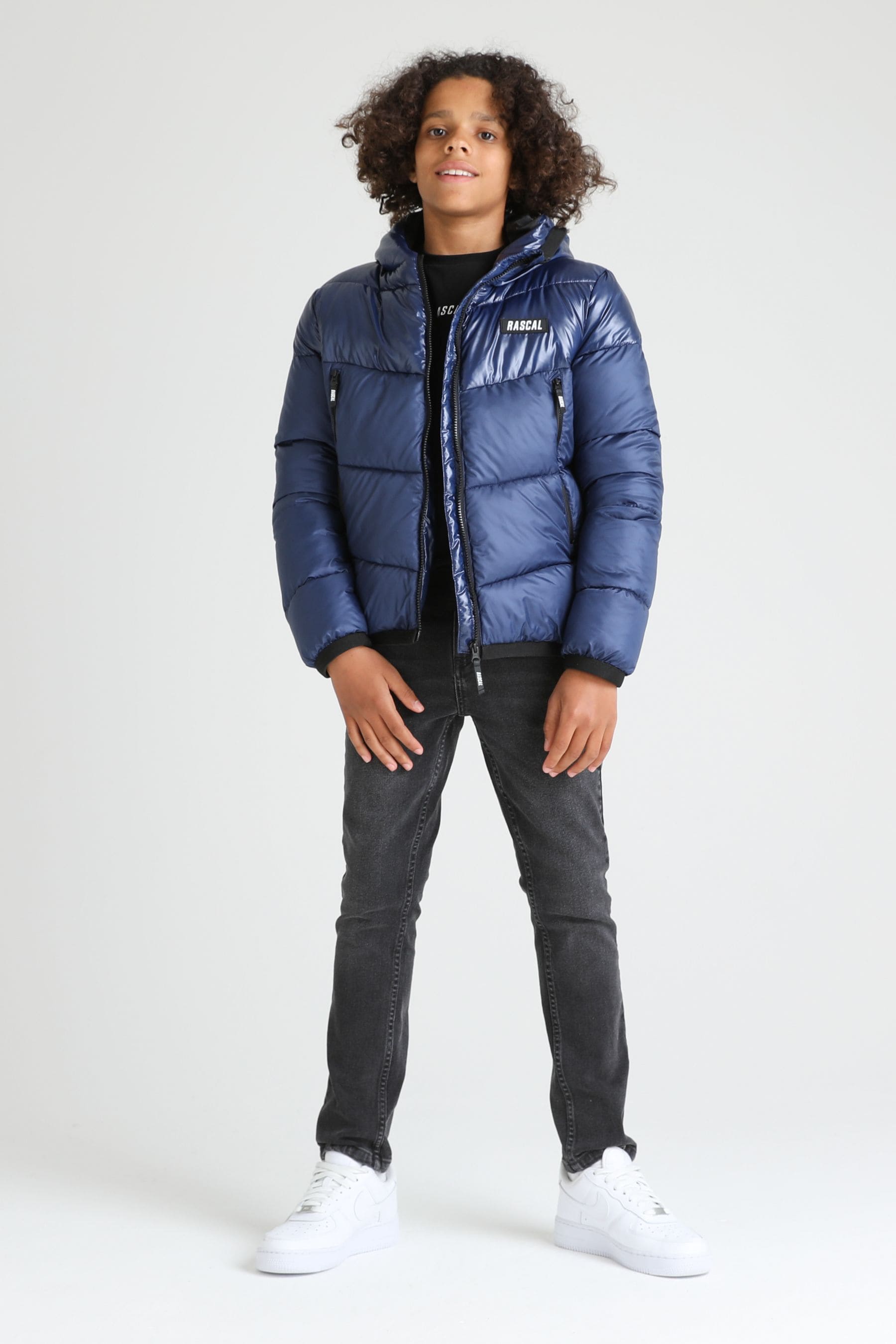 Rascal reflective puffer jacket top