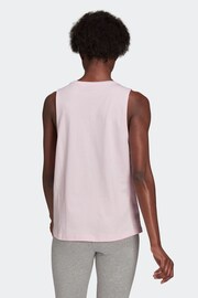 adidas Light Pink Essentials Big Logo Tank Top - Image 2 of 6