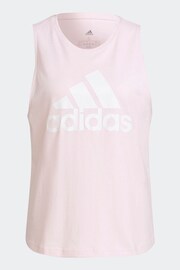 adidas Light Pink Essentials Big Logo Tank Top - Image 6 of 6