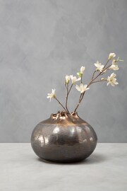 Fifty Five South Grey Aurora Large Metallic Vase - Image 1 of 4