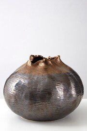 Fifty Five South Grey Aurora Large Metallic Vase - Image 3 of 4