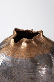 Fifty Five South Grey Aurora Large Metallic Vase - Image 4 of 4