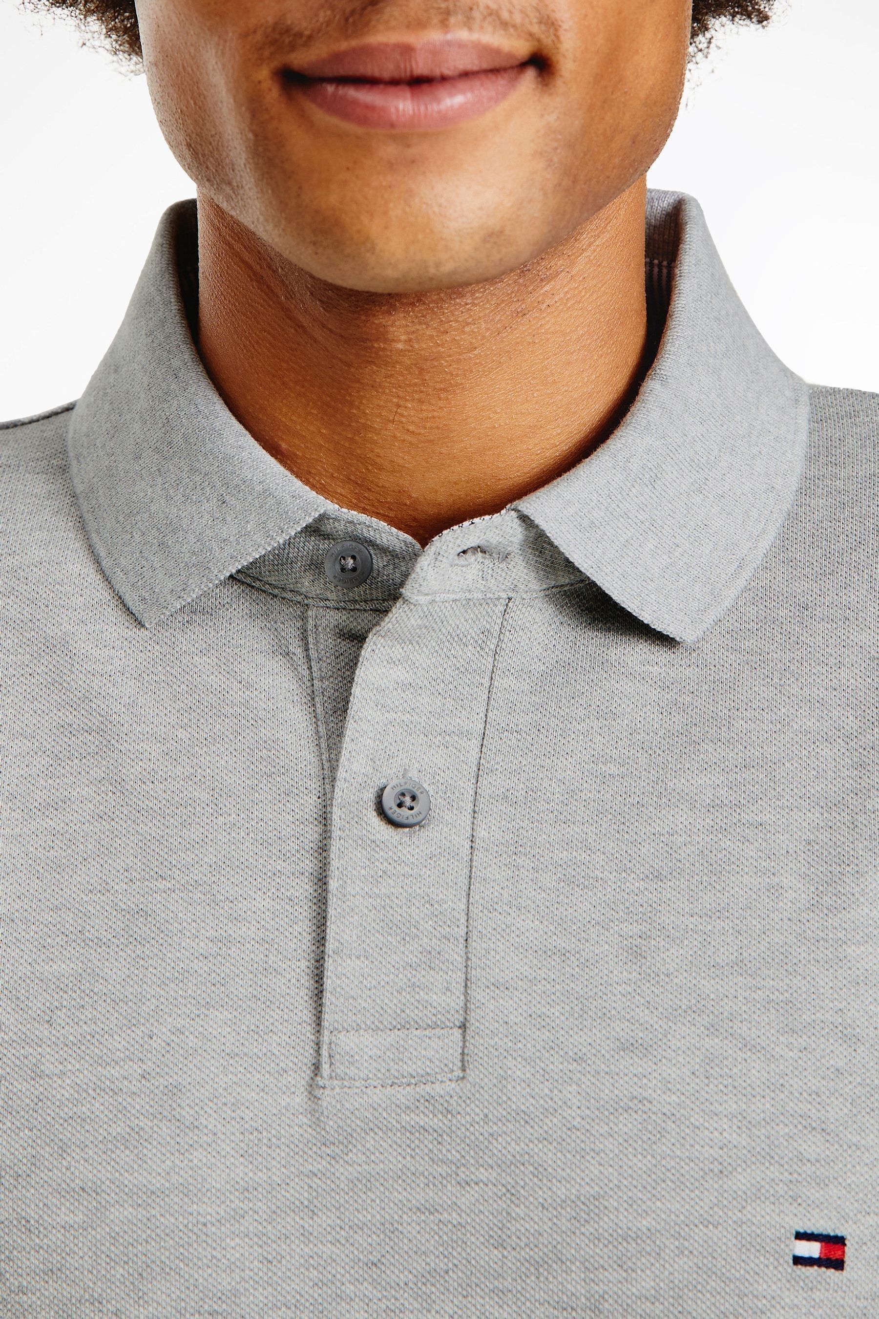 Tommy hilfiger grey polo shirt top
