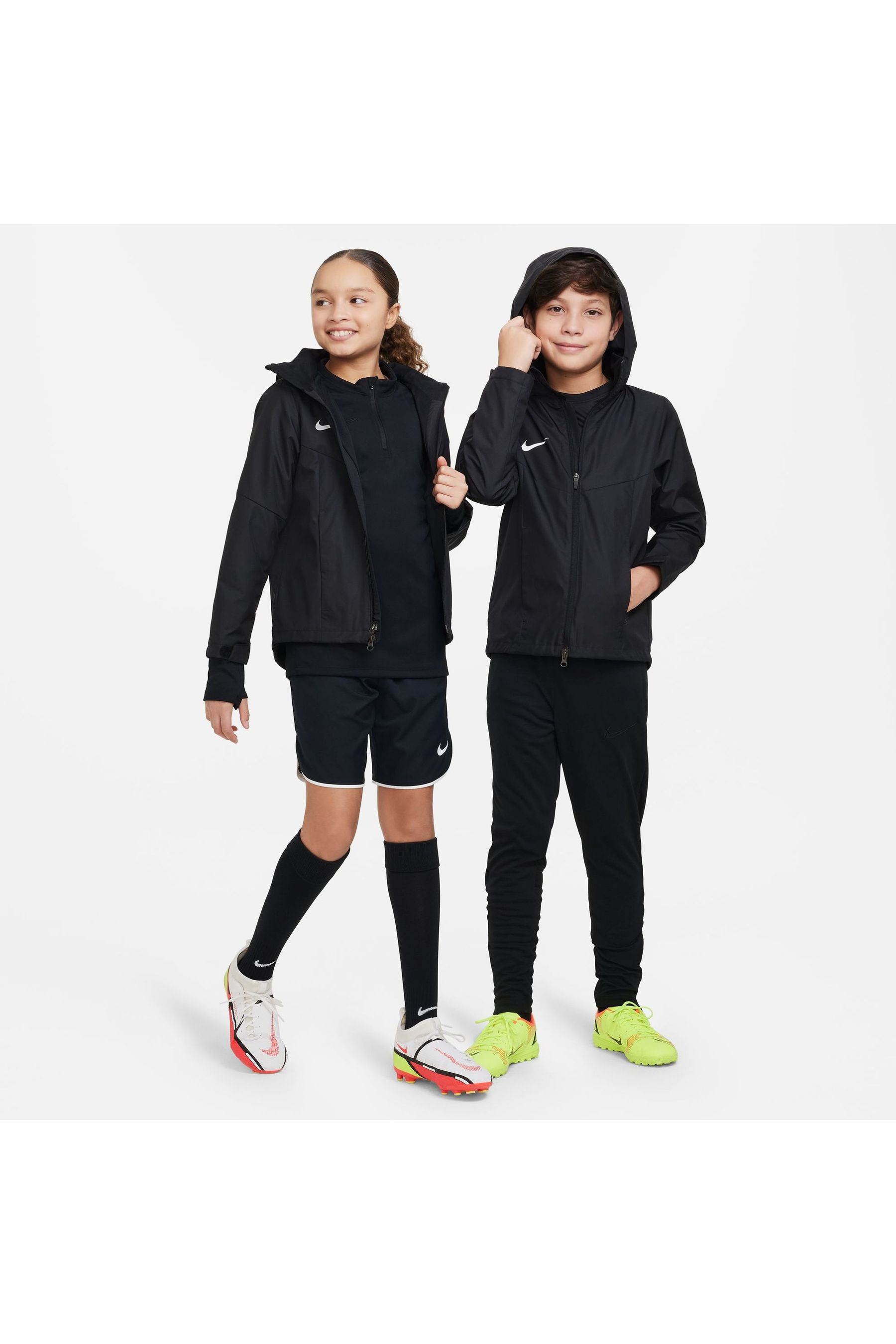 Buy Nike Black White Dri FIT Academy Training Rain Jacket from Next Ireland