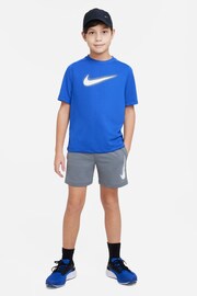 Nike Blue Dri-FIT Multi Graphic Training T-Shirt - Image 4 of 4