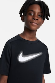 Nike Black Dri-FIT Multi Graphic Training T-Shirt - Image 3 of 4
